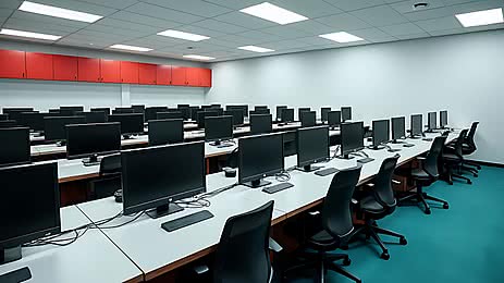 Sprzęt komputerowy dla szkół – nowoczesna pracownia komputerowa z komputerami dla uczniów
